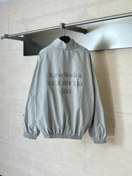 Acne Studios Oversized Stand‑Collar Full Zip Track Jacket