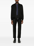 Caruso long-sleeve fine-knit polo shirt
