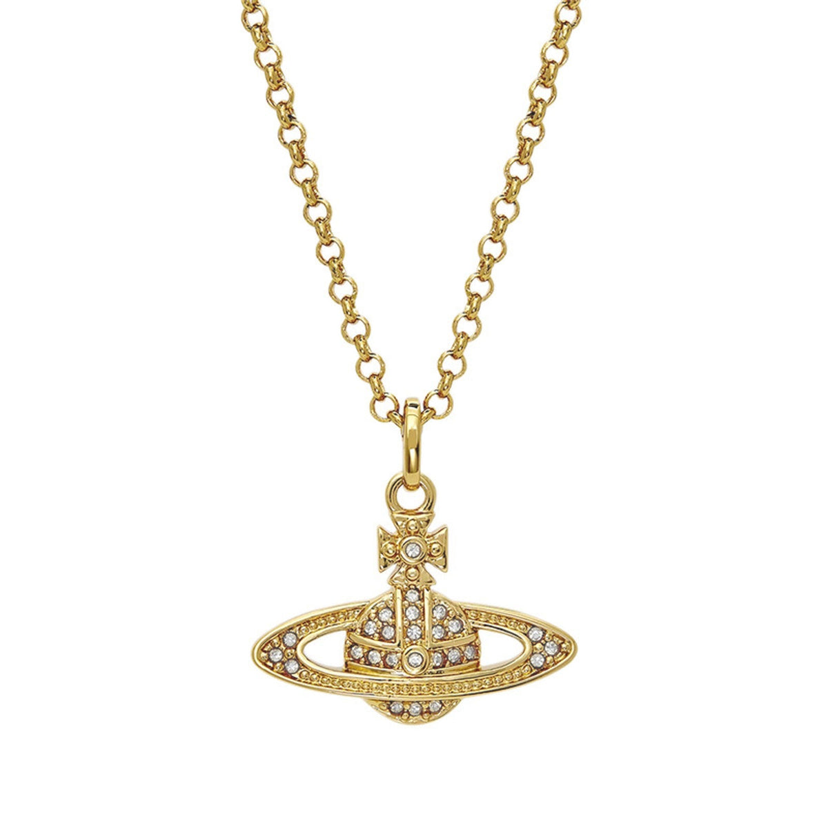 Vivienne Westwood Style Layered Chain Orb Necklace